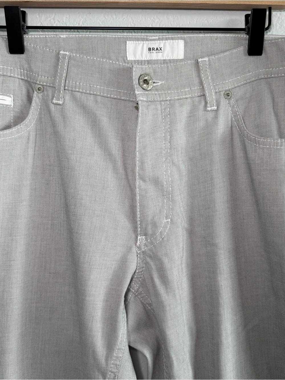 BRAX Cooper Fancy Men’s 36x32 Gray Stretch 5-Pocket Pants Regular Fit - Picture 2 of 12